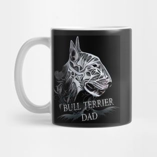 Bull Terrier Dad Portrait Loft and Spiritual Style Mug